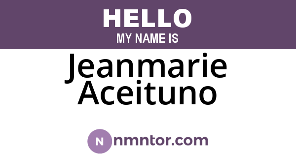 Jeanmarie Aceituno