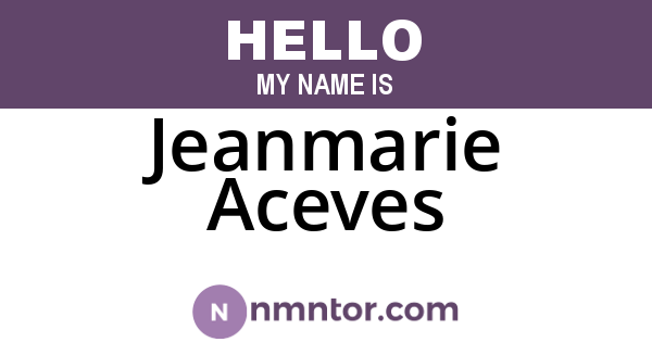 Jeanmarie Aceves