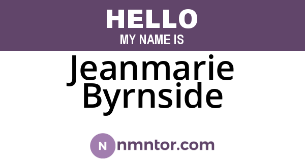 Jeanmarie Byrnside