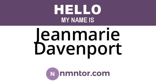 Jeanmarie Davenport