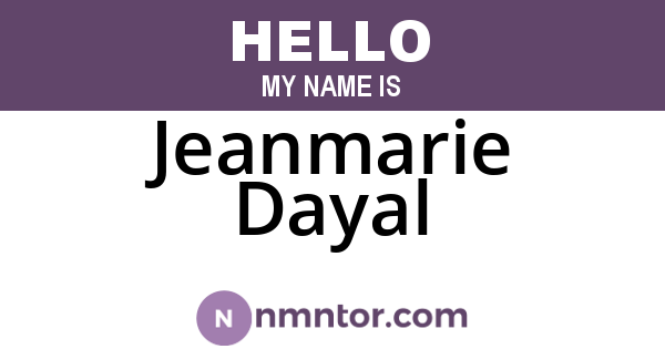 Jeanmarie Dayal