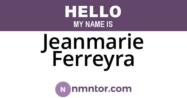 Jeanmarie Ferreyra