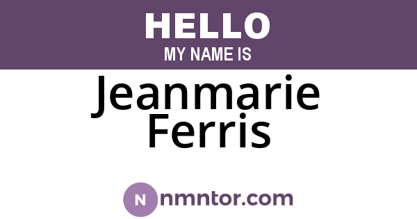 Jeanmarie Ferris