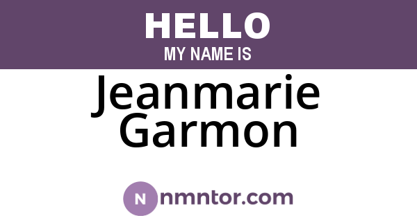 Jeanmarie Garmon