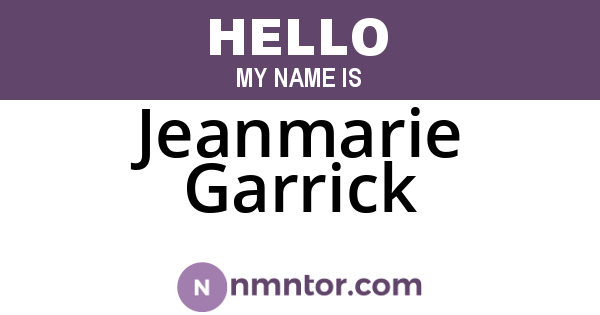 Jeanmarie Garrick