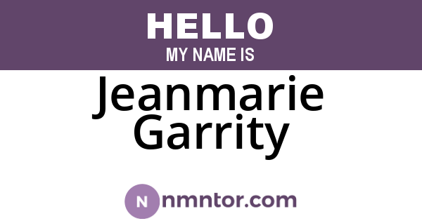 Jeanmarie Garrity
