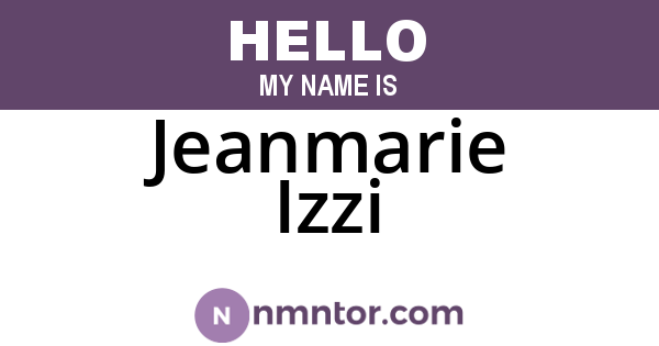 Jeanmarie Izzi