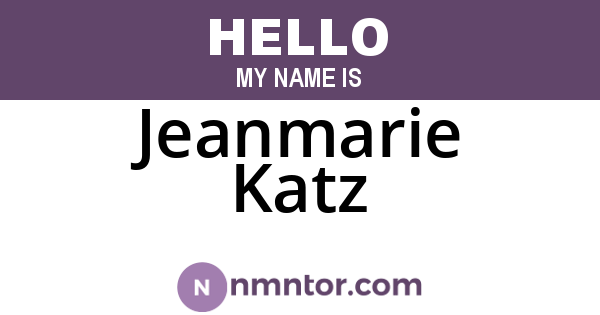 Jeanmarie Katz