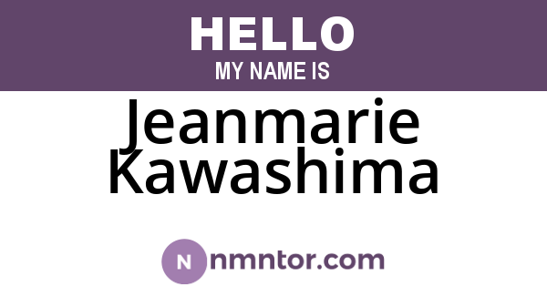 Jeanmarie Kawashima