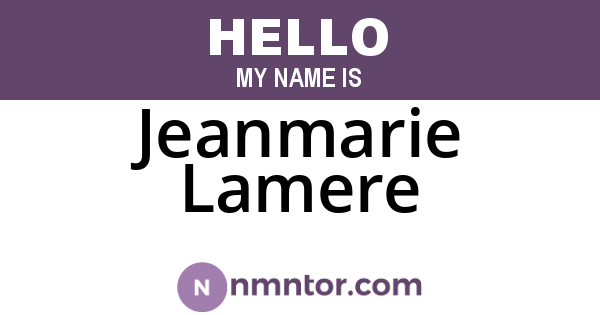 Jeanmarie Lamere