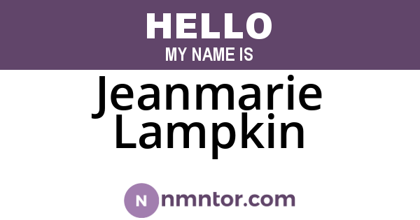 Jeanmarie Lampkin