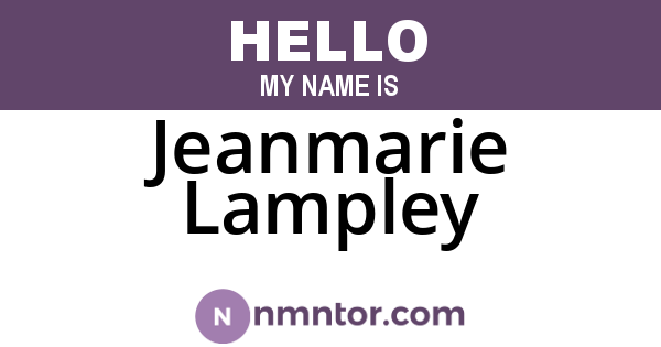 Jeanmarie Lampley
