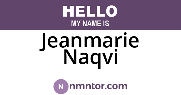 Jeanmarie Naqvi