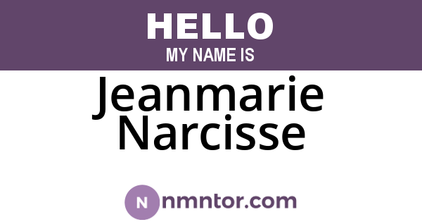 Jeanmarie Narcisse