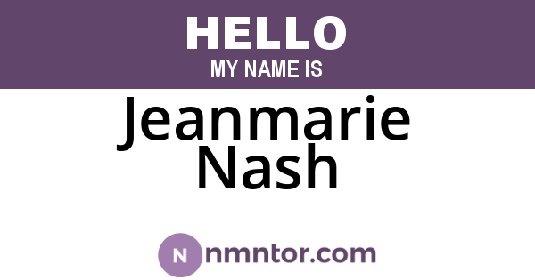 Jeanmarie Nash