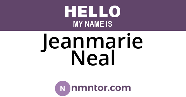 Jeanmarie Neal