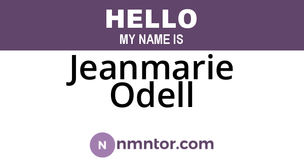Jeanmarie Odell