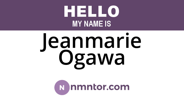 Jeanmarie Ogawa