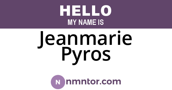 Jeanmarie Pyros