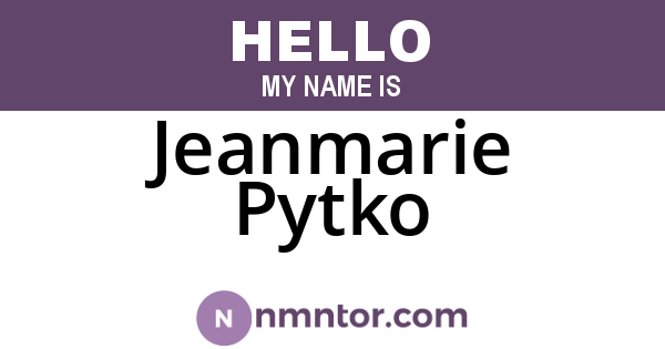 Jeanmarie Pytko