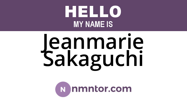 Jeanmarie Sakaguchi