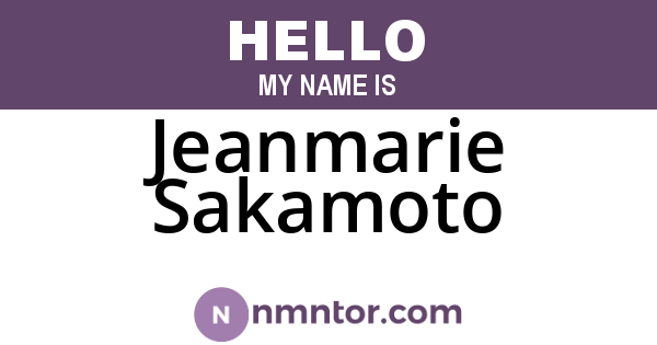 Jeanmarie Sakamoto