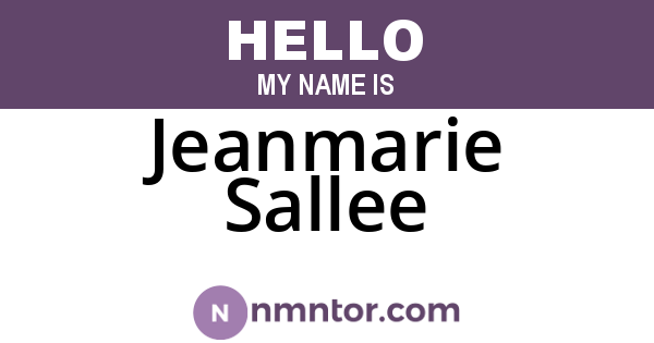 Jeanmarie Sallee
