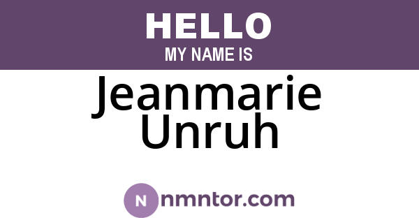 Jeanmarie Unruh
