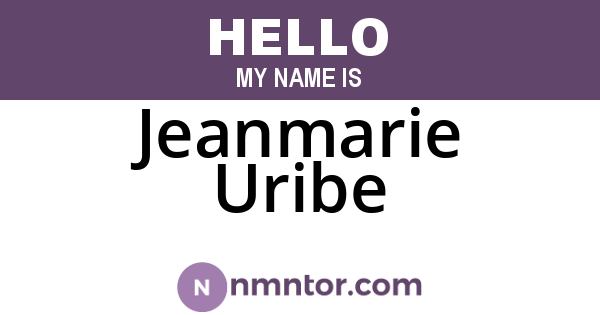 Jeanmarie Uribe