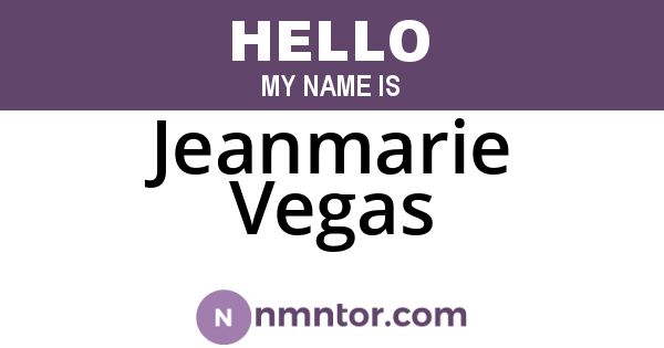 Jeanmarie Vegas