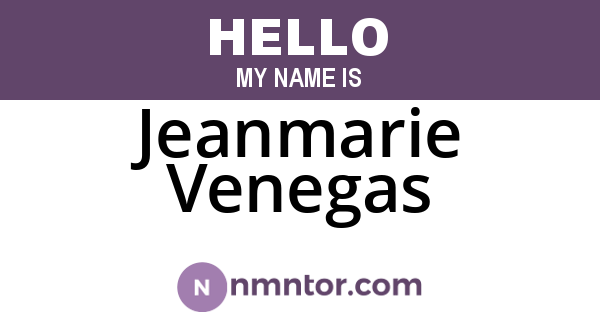 Jeanmarie Venegas
