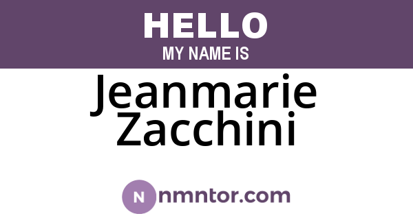 Jeanmarie Zacchini
