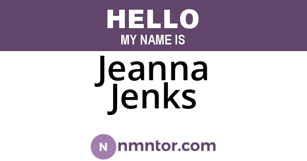 Jeanna Jenks