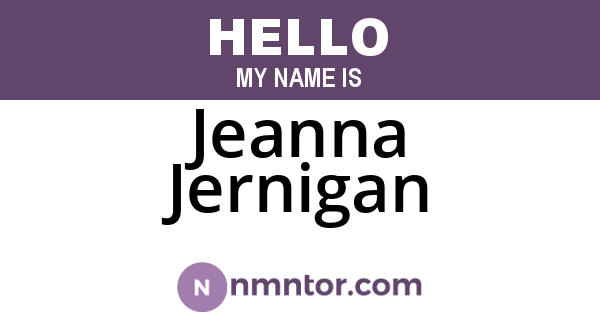 Jeanna Jernigan