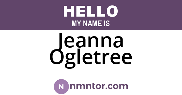Jeanna Ogletree