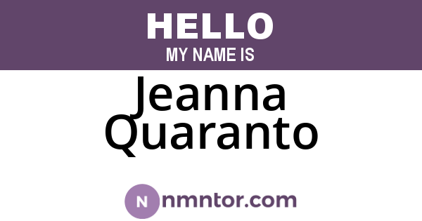 Jeanna Quaranto