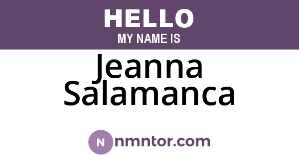 Jeanna Salamanca