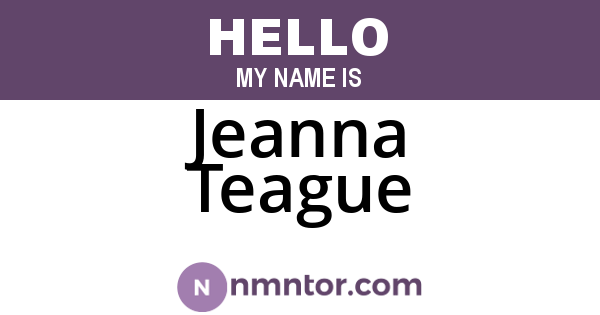 Jeanna Teague