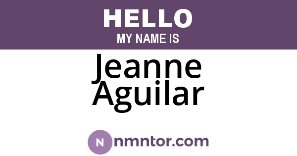 Jeanne Aguilar