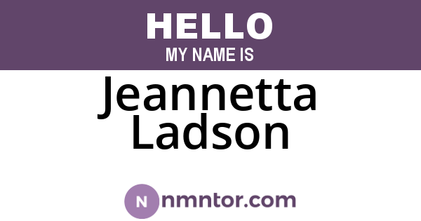 Jeannetta Ladson