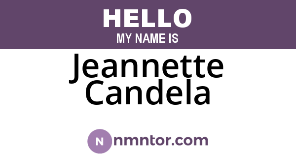 Jeannette Candela