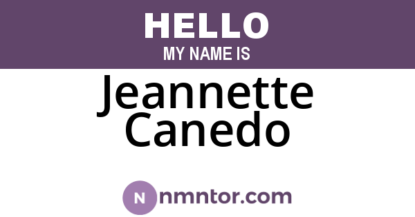 Jeannette Canedo