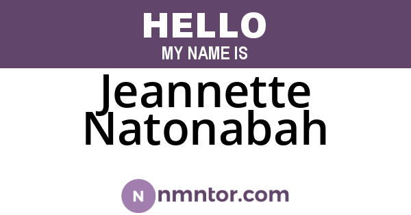 Jeannette Natonabah