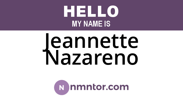 Jeannette Nazareno