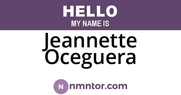 Jeannette Oceguera