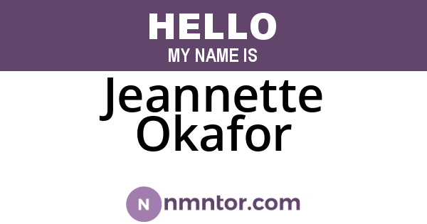 Jeannette Okafor