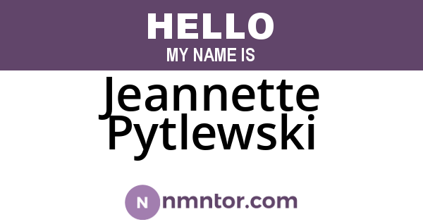 Jeannette Pytlewski