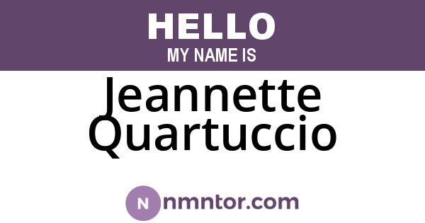 Jeannette Quartuccio