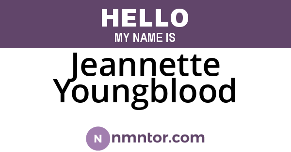 Jeannette Youngblood