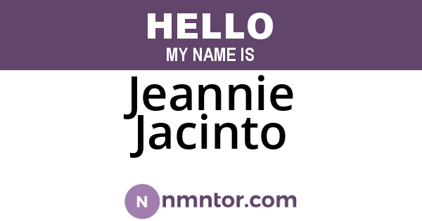 Jeannie Jacinto